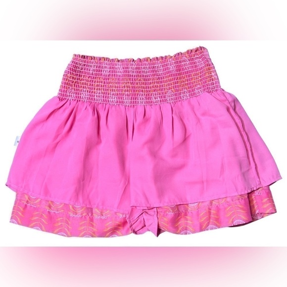 J. MARIE Women's Maeve Skort Medium Pink, Orange, & White Novelty Flower Print - Picture 12 of 16